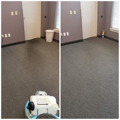 Commercial low moisture carpet cleaning