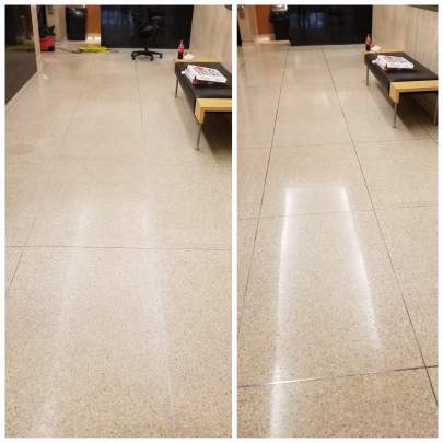 Commercial terrazzo polishing Vero Beach