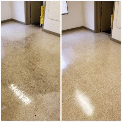 VCT before and after Executive Floor Care